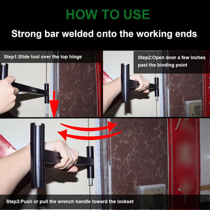 Door Hinge Adjustment Tool,Hinge Gap Adjusting Wrench for Heavy Weight .134 & .180 Gauge Commercial Door,Integral Steel Hinge Bender,Door Hinge Repair Tool for Standard Door