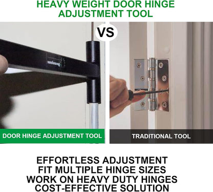 Door Hinge Adjustment Tool,Hinge Gap Adjusting Wrench for Heavy Weight .134 & .180 Gauge Commercial Door,Integral Steel Hinge Bender,Door Hinge Repair Tool for Standard Door